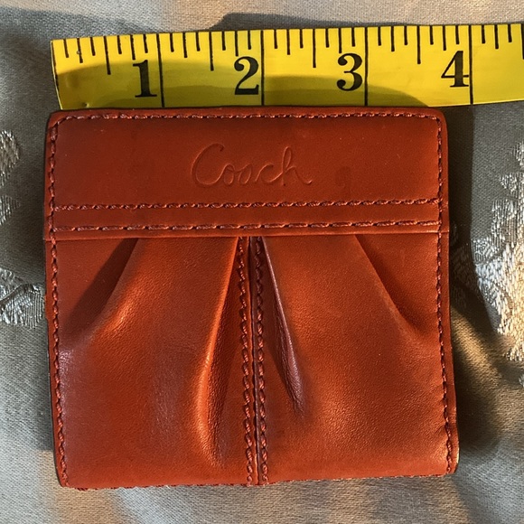 COACH Orange Wallet Billfold - Picture 9 of 11
